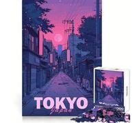 Rompecabezas estético de la Ciudad de Tokio para Adultos, 1000 Piezas, Rompecabezas para ejercitar la Mente, pasatiempo para el hogar, Montaje de imágenes, Regalo Memorable 38x26cm