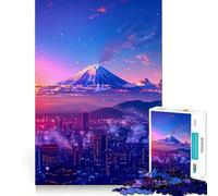 Rompecabezas estético Tokio al Atardecer, 1000 Piezas para Adolescentes Juguete para ejercitar la Mente, Relajante y Divertido Diseño para armar 38x26cm