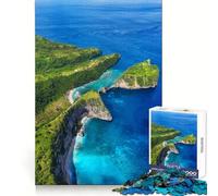 Rompecabezas estéticos con Vista al mar para Adultos, 1000 Piezas, Entrenamiento Mental, Momentos de Relax, Corte láser, Navidad Alegre (38x52cm)
