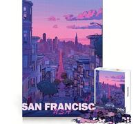 Rompecabezas estéticos de San Francisco para Adultos, 1000 Piezas, ejercita la Mente, relajación, Bordes precisos, colección de Arte (38x26cm)