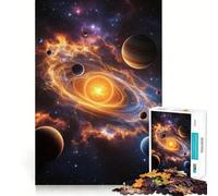 Rompecabezas estilizado de tormenta y Nebulosa del Sistema Solar, 1000 Piezas para Adolescentes Juguete Inteligente para el hogar Corte preciso Regalo Original 50x75cm