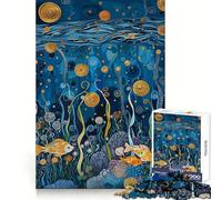 Rompecabezas Estilo Gustave Ocean para Adultos, 1000 Piezas, Recall Upgrade Peaceful Time Tight Cut Santa Wish List (50x75cm)