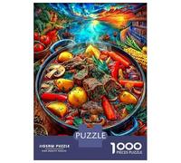 Rompecabezas Estofado de Ternera 1000 Piezas Puzzle para Adultos Y Niños - Juego Didáctico,Divertida Actividad para Toda La Familia 38x26cm/1000pcs
