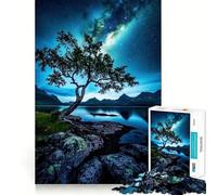 Rompecabezas Estrellas sobre el Lago, 1000 Piezas, para Adultos, Ideal para ejercitar la Mente, Relajarse y Disfrutar del Arte Regalo Memorable 38x26cm