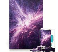 Rompecabezas Explosión Cósmica Púrpura de 1000 Piezas para Adultos, Juguete para concentrarse y ejercitar la Mente, Ideal para el hogar y el Ocio, con Bordes Ajustados, Regalo de Papá Noel (38x26cm)