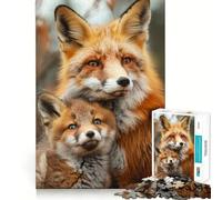 Rompecabezas Familia de Animales 1000 Piezas para Adolescentes Diversión Que Estimula la Mente Ajuste Espacios Espacios Espacio Cautivador Ocio para Interiores Acogedores (38x26cm)