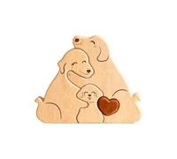 Rompecabezas familiar de madera para perros, rompecabezas de madera personalizado con 3-5 nombres, regalos personalizados para mamá, papá, abuela, abuelo, día del padre, día de la madre, cumpleaños