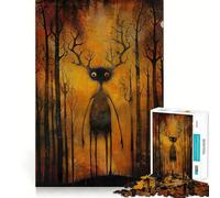 Rompecabezas Fantasía del Bosque 1000 Piezas Juego de Concentración Mental Corte de Precisión Bordes Lisos Actividad Absorbente para Noches Tranquilas (38x26cm)