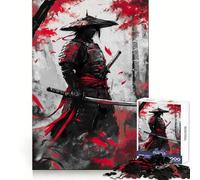 Rompecabezas Fantasma Rojo para Adultos, 1000 Piezas, Juguete de Lógica, Alivio del Estrés, Corte de Precisión, Regalo para Festivales (50x75cm)