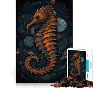Rompecabezas fantástico de Caballito de mar de 1000 Piezas para Adolescentes Juguete Mental Tiempo de Paz Corte Premium Regalo artístico (50x75cm)
