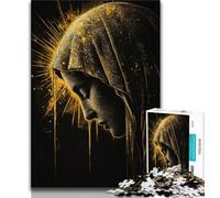 Rompecabezas fantástico de la Virgen María de 1000 Piezas para Adolescentes y Adultos, Ideal como Juego Educativo, Juguete de desafío, decoración única para el hogar y Regalos (38x26cm)
