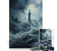 Rompecabezas Faro Brisa Marina de 1000 Piezas para Adolescentes, Juguete para ejercitar la Mente, Tiempo de relajación, Arte, ensamblaje, Regalo de Temporada (50x75cm)