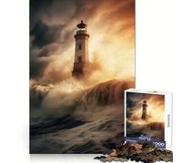 Rompecabezas Faro en la Tempestad de 1000 Piezas para adolescentesDesarrolla Habilidades mentales, Calma y relajaciónUn Regalo Original y práctico (50x75cm)