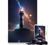 Rompecabezas Faro Espacial para Adultos, 1000 Piezas, Mejora la Memoria, Divertido Ensamblaje de Imágenes, Arte Coleccionable (50x75cm)