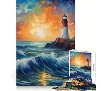 Rompecabezas Faro Estrellado de 1000 Piezas para Adultos y Adolescentes Juego Mental para calmar la Mente Corte preciso 38x52cm