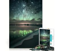 Rompecabezas Felicidad Nocturna de 1000 Piezas para Adultos Juguete cognitivo para Fortalecer los Lazos afectivos Ideal para armar pedirle a Papá Noel (50x75cm)