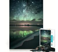 Rompecabezas Felicidad Nocturna para Adultos, 1000 Piezas, fortalece la Memoria, pasatiempo para el hogar, Bordes limpios, Regalo Elegante (38x26cm)