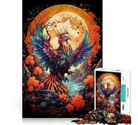 Rompecabezas Fénix Místico para Adultos, 1000 Piezas, Logic Boost Toy Group, Joy Premium Edge, Sorpresa de Cumpleaños (38x52cm)