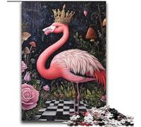 Rompecabezas Flamingo Queen de 2000 Piezas para Adultos y Adolescentes, Ideal para Pasar el rato en casa y aliviar el estrés, con póster y Hoja de Trivia a Juego (70x100cm)