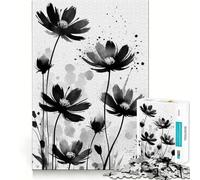 Rompecabezas Flores de Sombra de 1000 Piezas para Adolescentes, Juguete cognitivo, Juego Lento, Disfruta, Borde Premium, selección de Deseos de Papá Noel 50x75cm