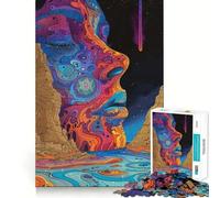 Rompecabezas Flujo de Nebulosa para Adultos, 1000 Piezas, Juguete de lógica Resistente, Juego Relajante, Borde Transparente, Regalo artístico (38x26cm)