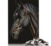 Rompecabezas fotográfico con Retrato de Caballo, único Rompecabezas Rectangular de Papel para decoración del hogar, para Adolescentes, Regalo para el Día de la Madre, 1000 Piezas (26 x 38 cm)