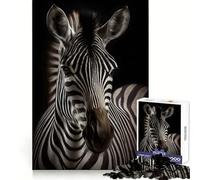 Rompecabezas fotográfico de Retrato de Cebra para Adultos, 1000 Piezas, para Mejorar la Memoria, Tiempo Bien invertido, Bordes limpios, (38x52cm)