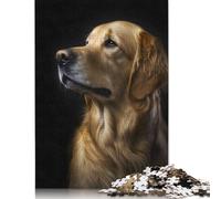 Rompecabezas fotográfico de Retrato de Perro, difícil, de cartón 100% Reciclado, Ideal para Mujeres y Hombres, Regalo para el Día del Padre, 1000 Piezas (26 x 38 cm)