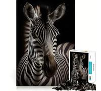 Rompecabezas fotográficos de Retratos de Cebra para Adolescentes,1000 Piezas,Juego Mental Divertido,conexión Limpia y fluida,Forma Atractiva de Pasar el Tiempo Libre (38x52cm)