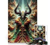 Rompecabezas Fractal Guardian de 1000 Piezas para Adolescentes Juguete de lógica Resistente Actividad en casa Bordes Transparentes Regalo Ideal 50x75cm