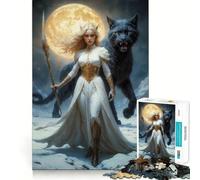 Rompecabezas Freya de la Diosa del Norte, 1000 Piezas para Adultos, Juguete cognitivo, Tiempo de unión, patrón de ensamblaje, artículo de Deseo de Papá Noel (38x26cm)