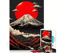 Rompecabezas Fuji Vintage de 1000 Piezas Diversión,Mejora la concentración,Corte láser para un Ajuste Actividad Ideal para Compartir con Tus Seres Queridos (50x75cm)