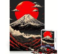 Rompecabezas Fuji Vintage para Adultos, 1000 Piezas, Pensamiento Estratégico, Pasatiempo Relajante, Ajuste Preciso, Regalo Navideño (38x26cm)