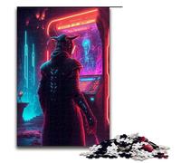 Rompecabezas futurista de 1000 Piezas con Villanos Ideal para Regalar en Navidad a Adultos Incluye a Papá Noel También Disponible para Adolescentes a Partir de 14 años Medidas 75x50cm