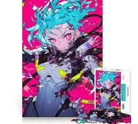 Rompecabezas futurista de Chica Anime de 1000 Piezas para Adolescentes Estimula la Mente Diversión sin Espacios Ajuste Entretenimiento cautivador para Interiores acogedores (50x75cm)