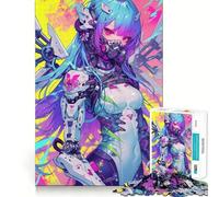 Rompecabezas futuristas de Chicas Anime de 1000 Piezas para Adultos Juego Divertido y fácil de armar Ideal para divertirse en Familia (50x75cm)