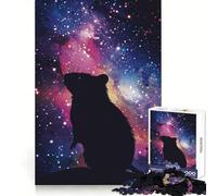 Rompecabezas Galáctico Silueta de Rata para Adultos 1000 Piezas Juguete de Lógica Mental Diversión Relajante Corte Firme Sorpresa Cálida (38x52cm)