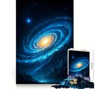 Rompecabezas Galaxia arremolinada con Estrellas y nebulosas, 1000 Piezas para Adultos Mejora la Memoria Tiempo de Aprendizaje Imagen Relajante Obra de Arte 38x52cm
