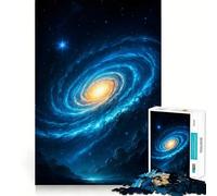 Rompecabezas Galaxia arremolinada con Estrellas y nebulosas para Adolescentes, 1000 Piezas, Juguete de lógica, diversión Relajante, Bordes Suaves, Regalo de cumpleaños 38x26cm