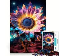 Rompecabezas Galaxia Cósmica Girasol de 1000 Piezas para Adultos Regalo Ideal para quienes Buscan un Juego de lógica Fina, un Entretenimiento Suave y un Detalle Encantador 38x26cm