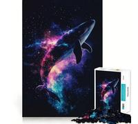 Rompecabezas Galaxia de Ballenas 1000 Piezas para desarrollar la Memoria con Bordes Lisos y Encaje Forma Divertida de llenar Las Horas Libres (38x26cm)