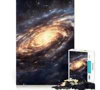 Rompecabezas Galaxia Espiral en el Espacio de 1000 Piezas para Adolescentes, Juguete de Desafío Mental, Actividad para el Hogar, Regalo Conmovedor y De Corte Claro 38x52cm