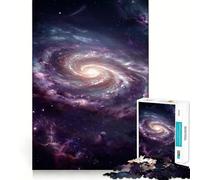 Rompecabezas Galaxia Espiral Vibrante en el Espacio Profundo,1000 Piezas para Adolescentes,Juego para estimular la Mente,Montaje Firme y Seguro,Actividad Divertida para Toda la Familia (38x26cm)
