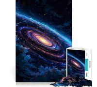 Rompecabezas Galaxia Vibrante con Nubes para Adolescentes,1000 Piezas,Juego para estimular la Mente,Montaje Firme y Seguro,Actividad para Fortalecer los Lazos Familiares (38x52cm)