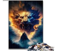 Rompecabezas Galaxy Art Lion de 1000 Piezas para Adolescentes ¡Cada Pieza es única! Juego Familiar desafiante (26x38cm)