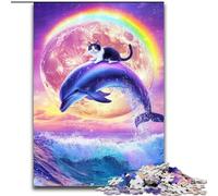 Rompecabezas Galaxy Dolphin de 1000 Piezas para Adultos y Adolescentes Un Juego desafiante, Ideal para Regalar a Toda la Familia (50x75cm)