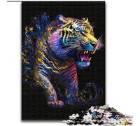 Rompecabezas Galaxy Fantasy Tiger de 1000 Piezas para Adultos, Apto para Mayores de 14 años, Ideal para Decorar Paredes, cumpleaños (50x75cm)