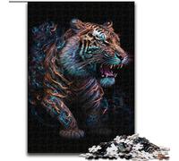 Rompecabezas Galaxy Fantasy Tiger de 1000 Piezas para Adultos, Juegos educativos, decoración del hogar, Regalo de cumpleaños, Arte Mural (50x75cm)