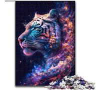 Rompecabezas Galaxy Fantasy Tiger de 1000 Piezas para Adultos y Adolescentes, a Partir de 14 años Decoración de Pared cumpleaños y Navidad (50x75cm)