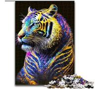 Rompecabezas Galaxy Fantasy Tiger de 1000 Piezas para Adultos y Adolescentes Juguetes educativos, Juegos antiestrés, cumpleaños (26x38cm)